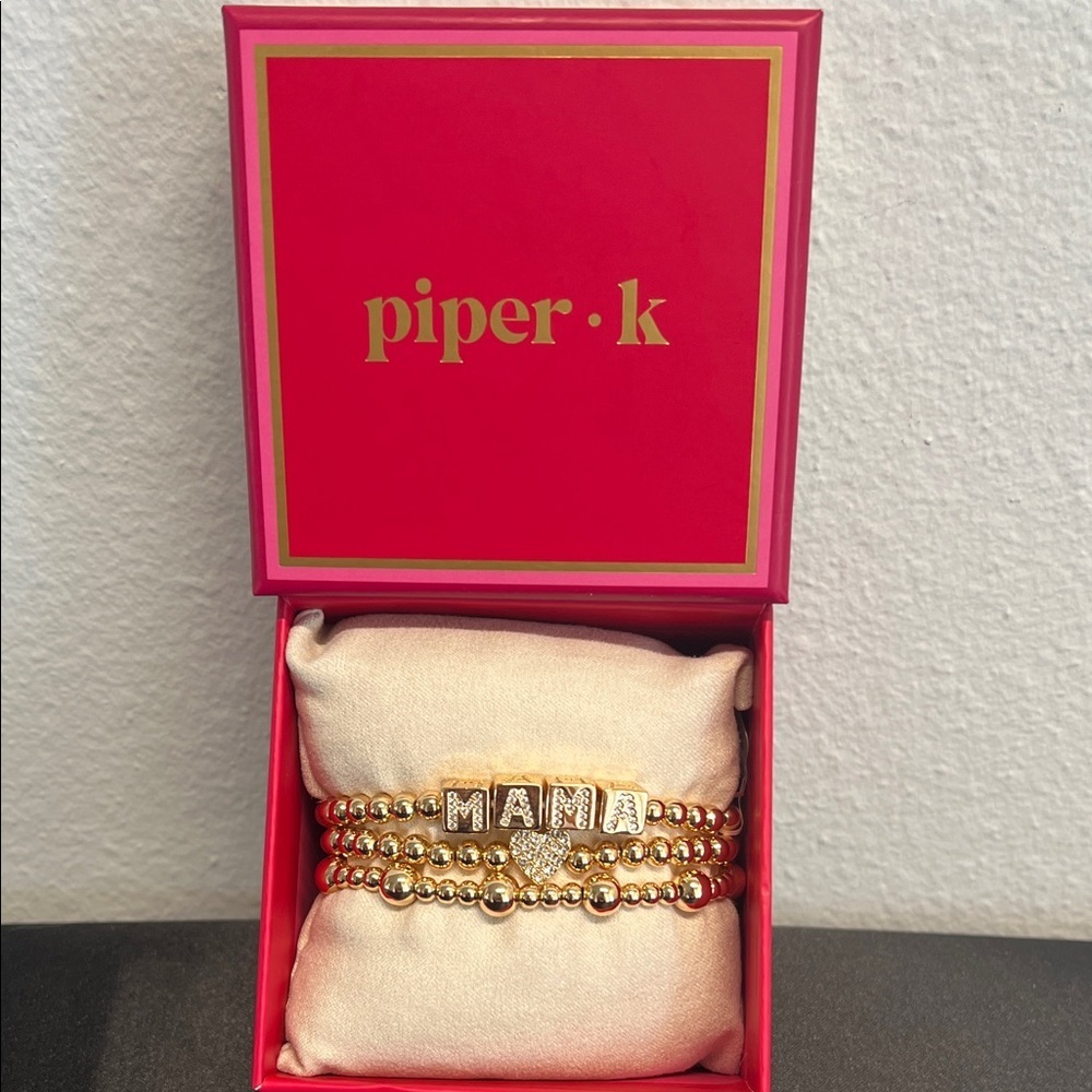 Piper K | “Mama” Charm Bracelet (3) Set ✨